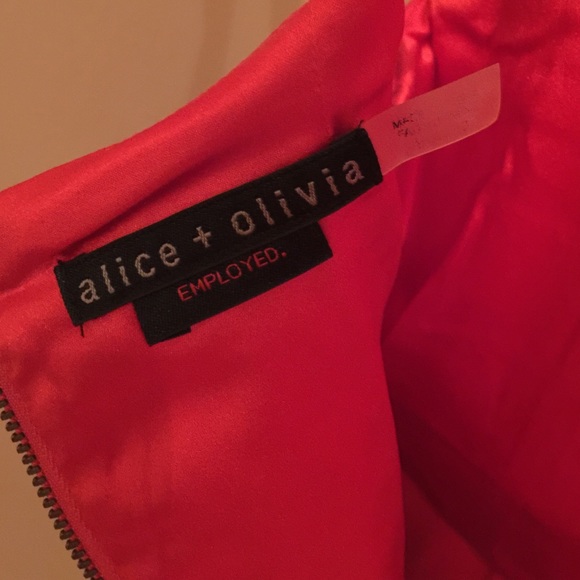 Alice and Olivia Red Cocktail Dress - Picture 3 of 3