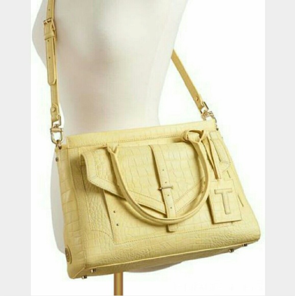 SOLD xx Tory Burch large 797 yellow satchel
