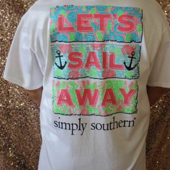 Simply Southern Let's Sail Away Tee