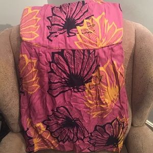 Floral strapless dress