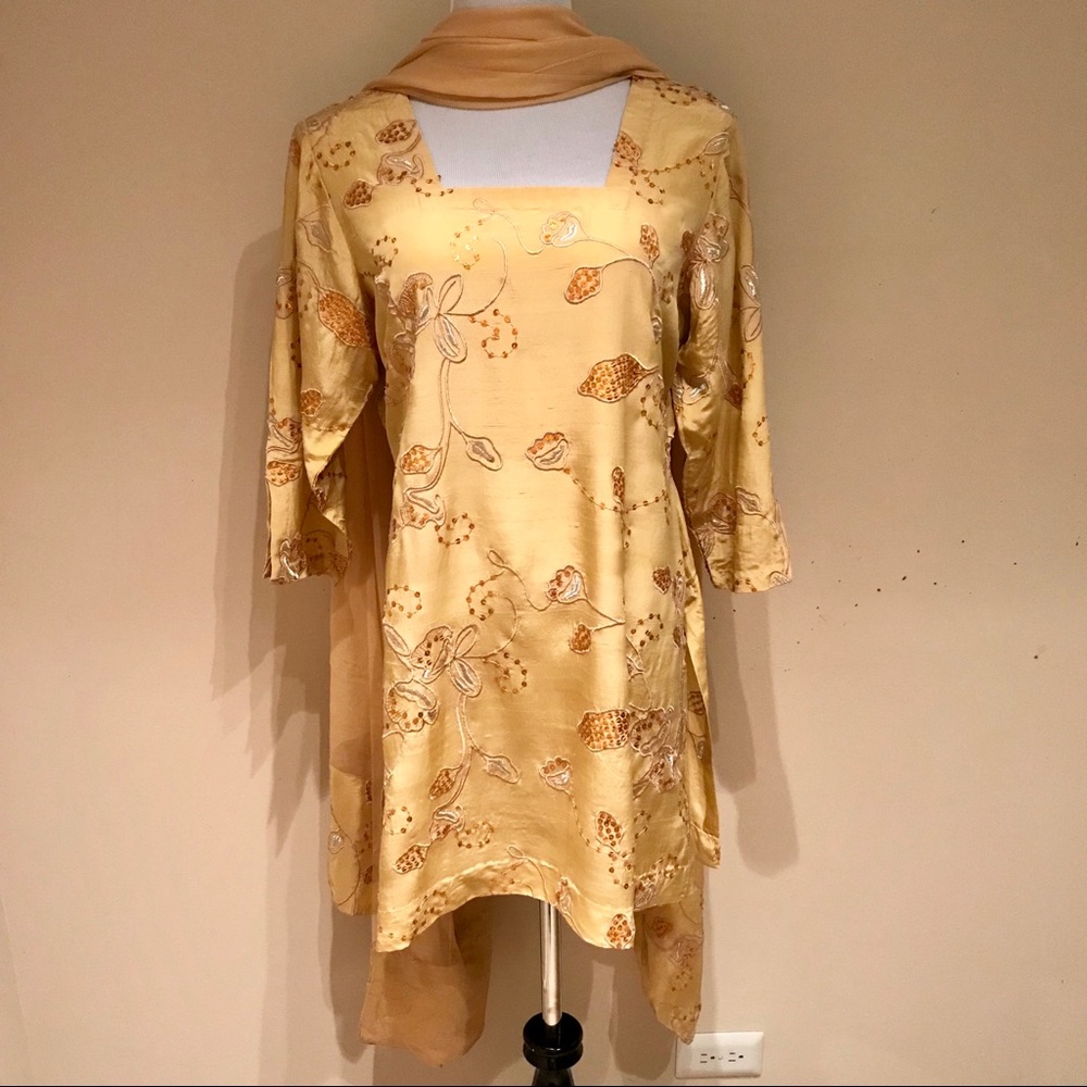 Silk Trouser&Kameez Wedding Party Wear Dress