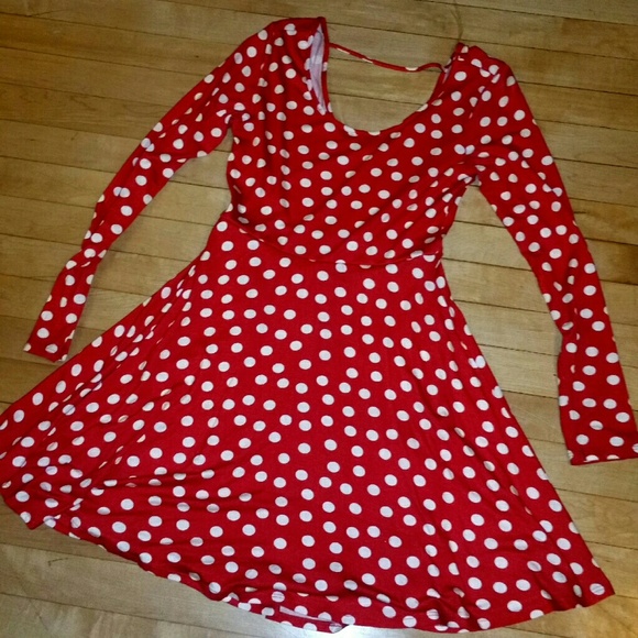 Red  & White Polka Dot Bo Bel Dress