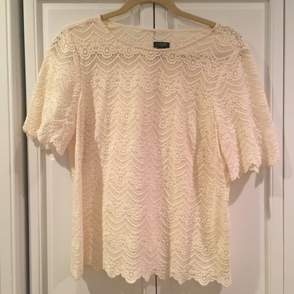 J Crew Lace blouse