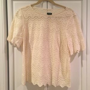 J Crew Lace blouse