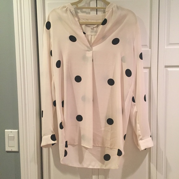LOFT Polka dot silky tunic
