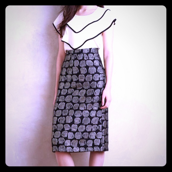 Anthropologie Motala Sweaterknit Pencil Skirt