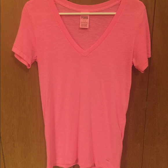 2 Victoria's Secret Pink V-neck Tees
