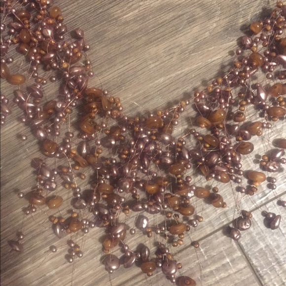 Unique Vintage inspired beaded necklace - Picture 2 of 2