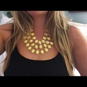 Yellow statement necklace