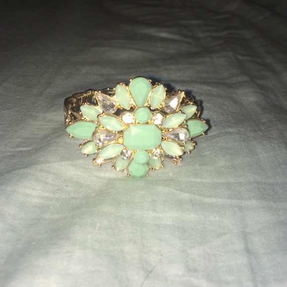 Super cute bracelet with gold colored edging