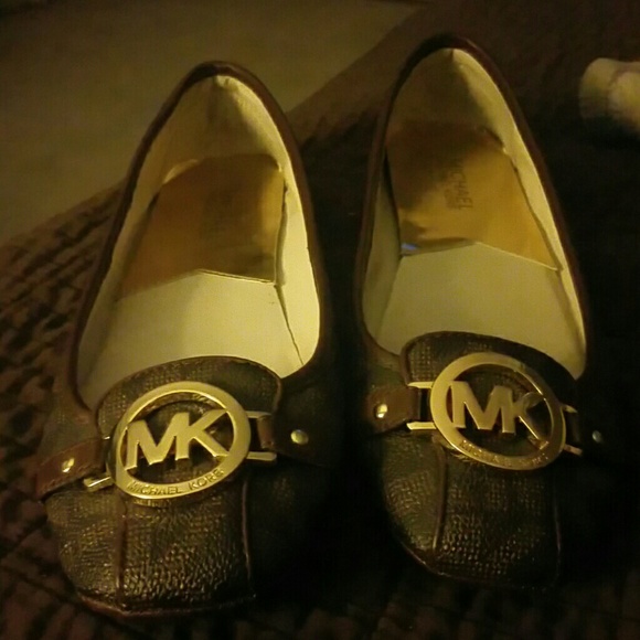 Micheal khors Brown Fulton Moc Ballerina Flats