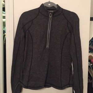 Lululemon half zip jacket- dark heather grey/black