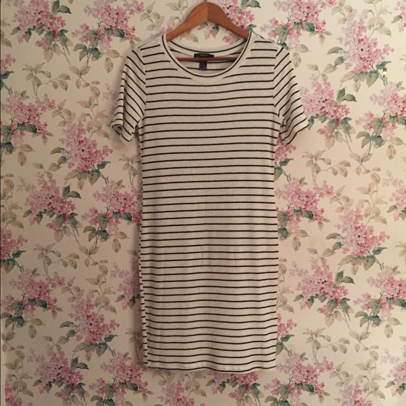 F21 Striped Bodycon Dress