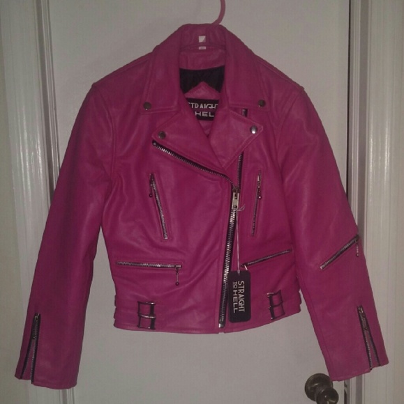 Hot Pink Leather Jacket