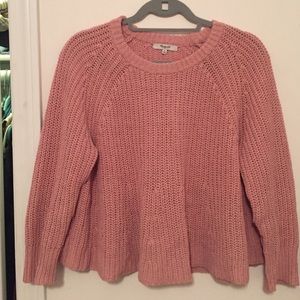 Madewell sweater in dusty rose