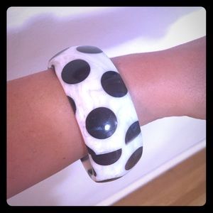 Polka dot bracelet.