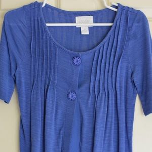 Blue 2 button cardigan