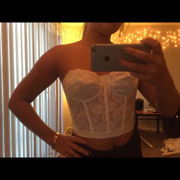 lace corset top