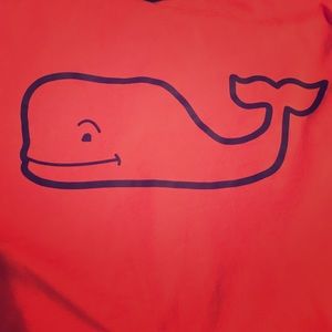 Orange Vineyard Vines long sleeve hoodie shirt