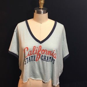 Crop California Graphic Top