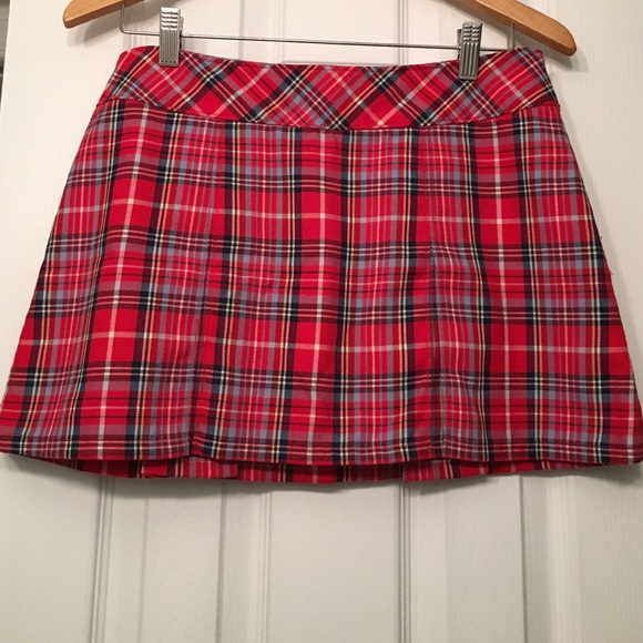 ABERCROMBIE & FITCH Mini Skirt -Red Plaid - size 4