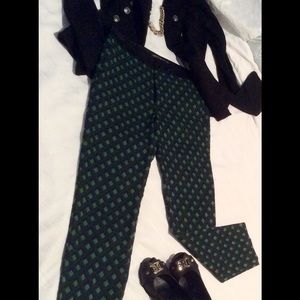 ZARA crop pants, beautiful patterned SIZE XS