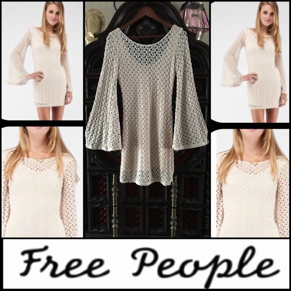 Free People Ivory Gypsy Lace Bodycon Dress - Picture 4 of 4