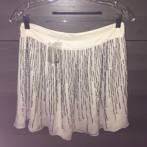 Club Monaco size 6 Hand beaded skirt