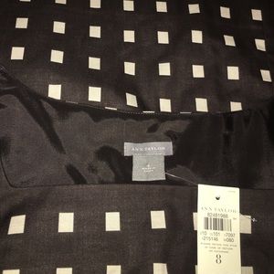 NWT Ann Taylor brown and cream checkered