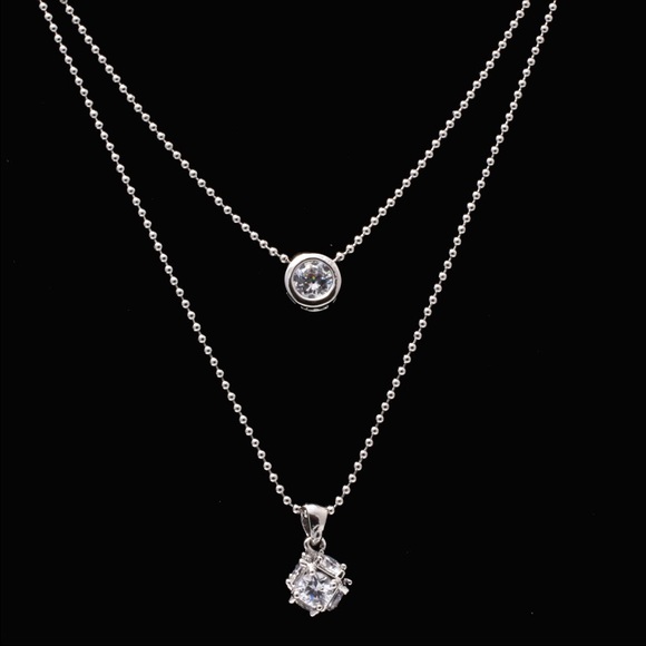 Layered Sparkle Necklace - Picture 2 of 3