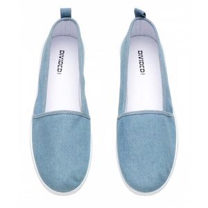 Denim Slip-On Espadrilles