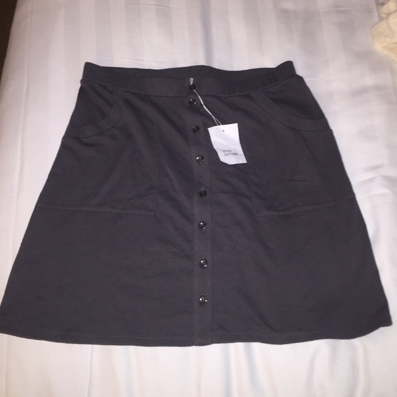 NWT Victoria's Secret lounge button up gray skirt