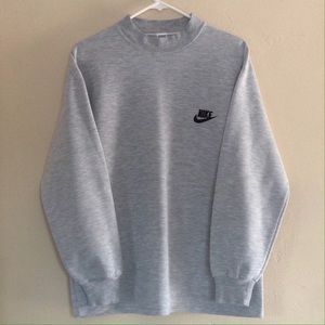 80's Nike Sweatshirt Cuffed Long Sleeve Crewneck