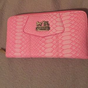 Pink Coach Wallet