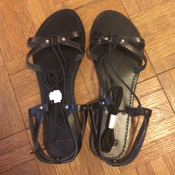 ASOS Fonda leather gladiator flat sandals US8(UK6)