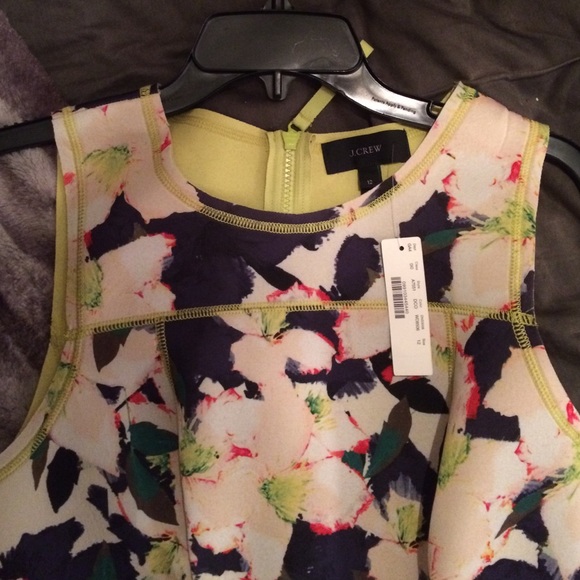 Floral Neoprene J.Crew dress