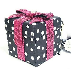 *SOLD* Betsey Johnson Gift Box Sequin Crossbody