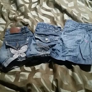 3 pair girls size 7 shorts
