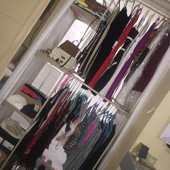 Clothes shoes and purses
