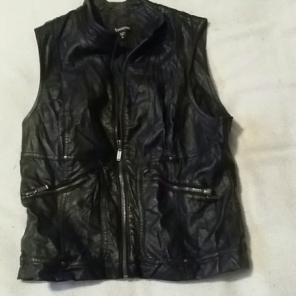 Bebe Faux Leather Vest