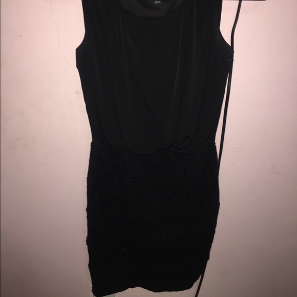 Black tight dress