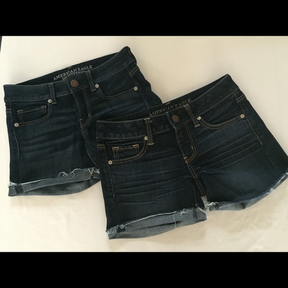 NEVER WORN - American Eagle dark wash jean shorts - Picture 1 of 1