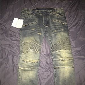Balmain biker jeans