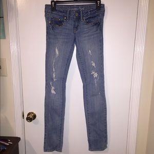 AEO. Skinny Jeans. Used. Size 0 Regular.