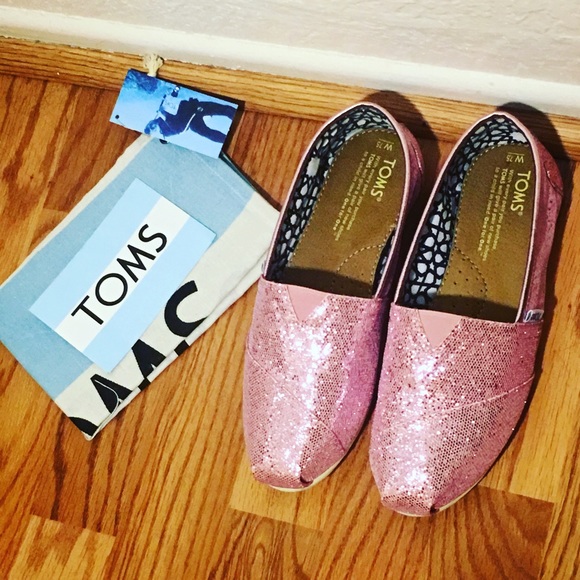 Pink Sparkly Toms