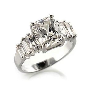 5stone CZ DIAMOND SS RING