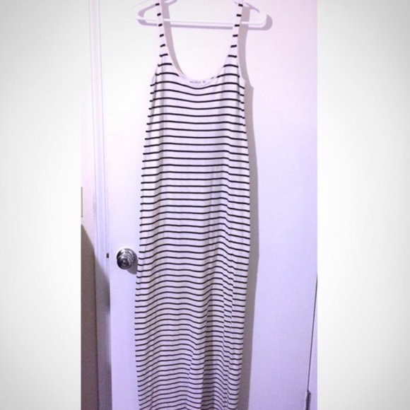 Zara knit striped maxi dress