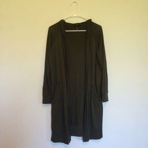 Longline Olive Cardigan