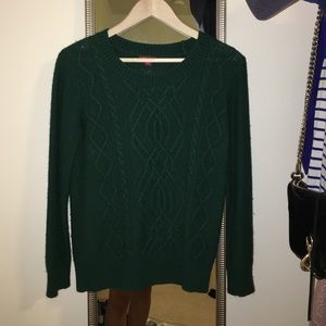 Warm, cable knit sweater