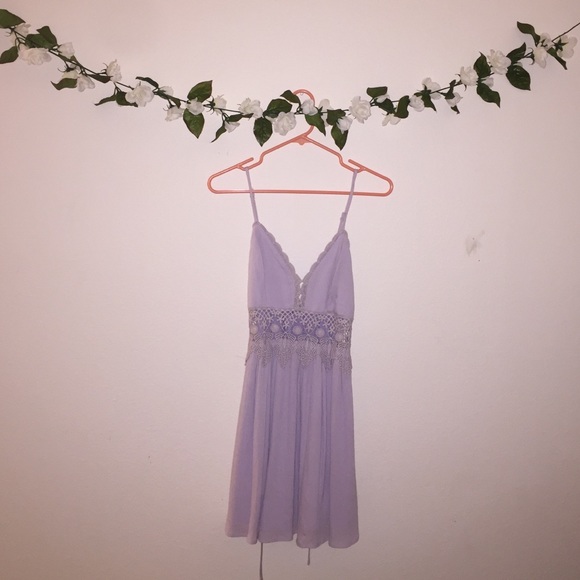 Lavender lace dress